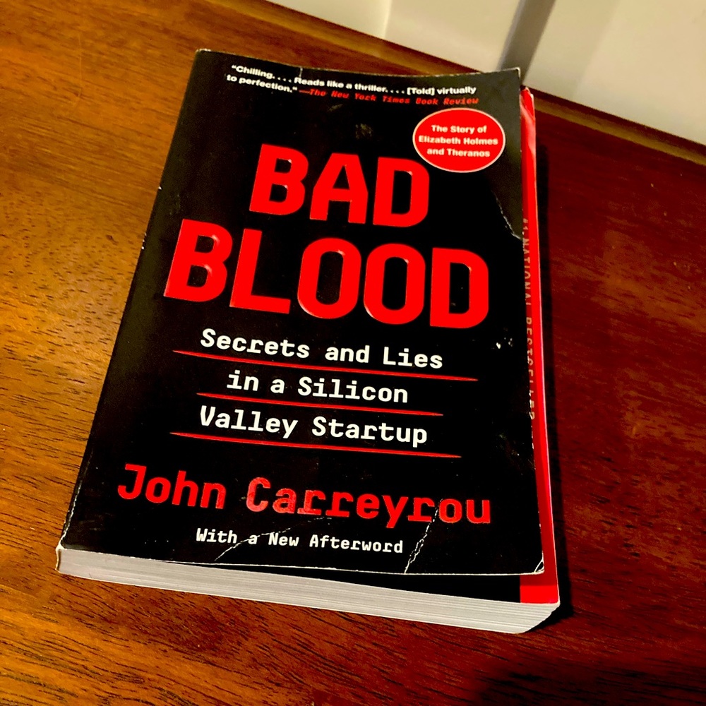 National Bestselling Book, “Bad Blood” by John Carreyrou - Picture 1 of 4